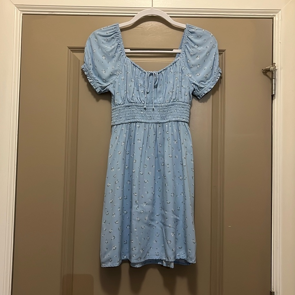 Hollister Blue Floral Print Dress